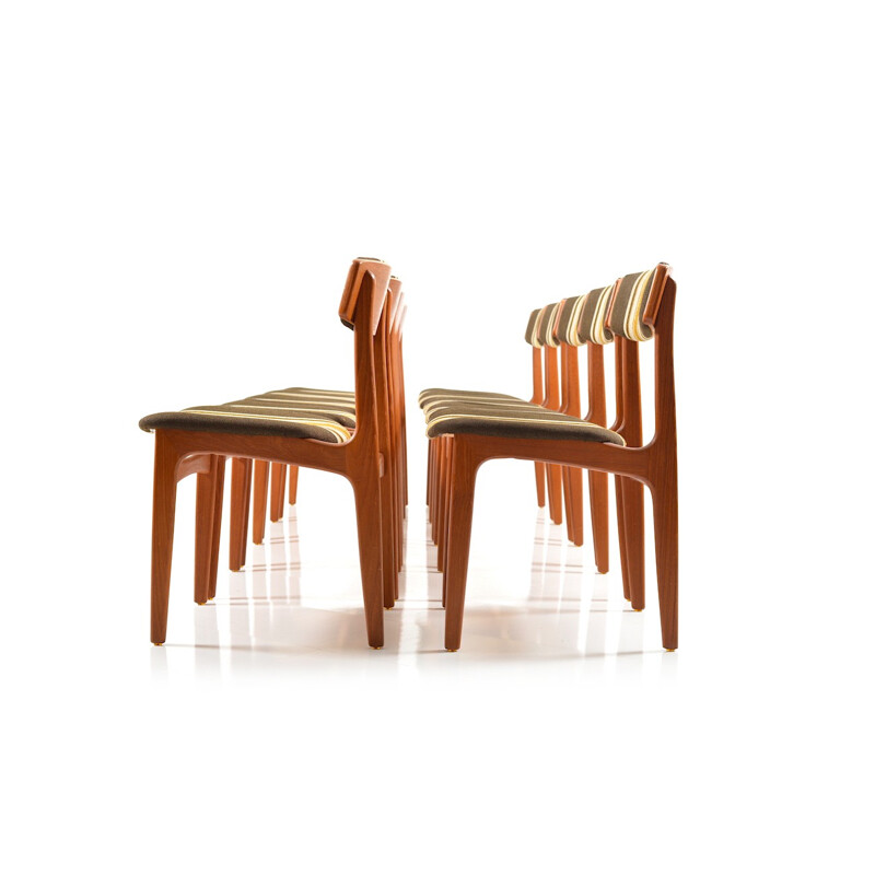 Set of 10 Dinner chairs by Thorsø Stolefabrik - 1960s