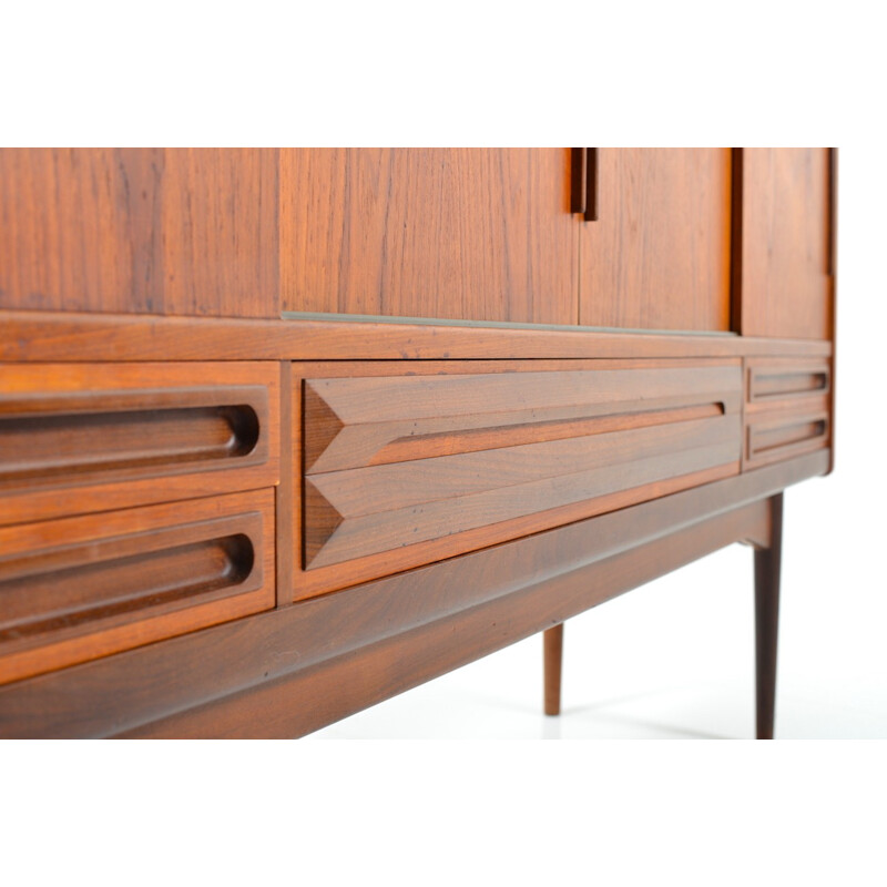 Mid-century danish highboard in teak - 1960s