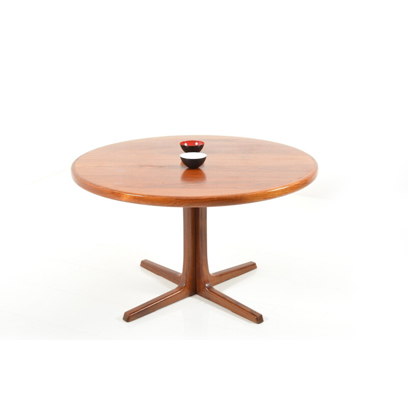 Table à repas circulaire extensible en palissandre par Faarup - 1960