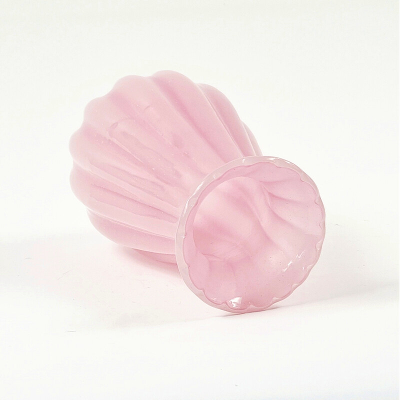 Vintage pink Murano Glass vase by Archimede Seguso for Seguso Vetri d'Arte, Italy 1950