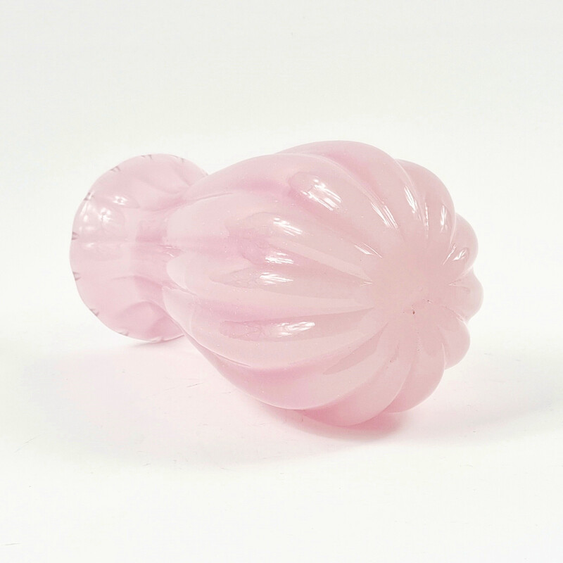 Vintage pink Murano Glass vase by Archimede Seguso for Seguso Vetri d'Arte, Italy 1950