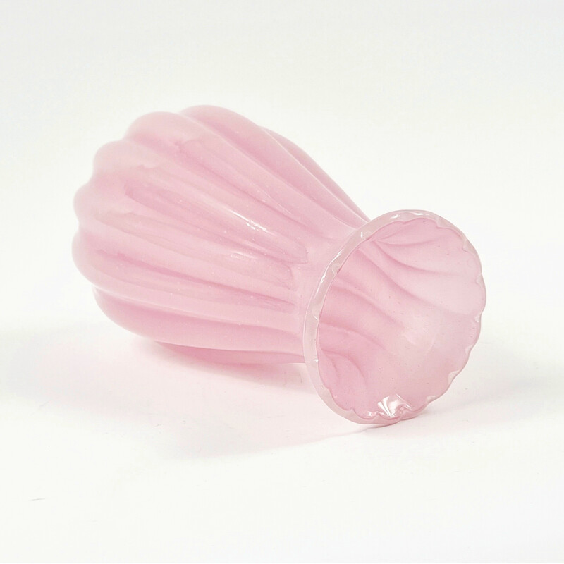 Vintage pink Murano Glass vase by Archimede Seguso for Seguso Vetri d'Arte, Italy 1950