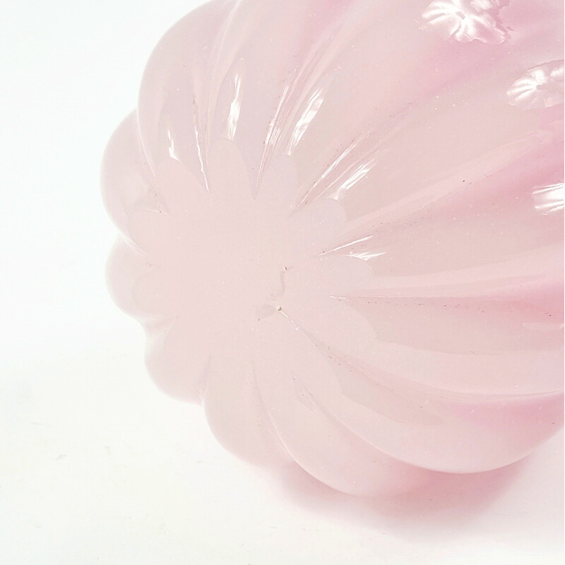 Vintage pink Murano Glass vase by Archimede Seguso for Seguso Vetri d'Arte, Italy 1950