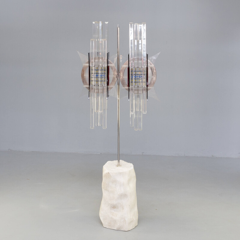 Sculpture vintage en acrylique et métal de Ben Hoezen, 1999