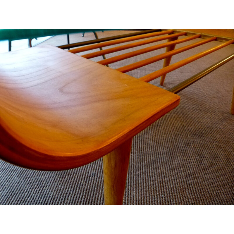 Plywood coffee table, LUTJENS - 1940s