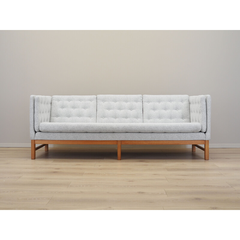 Vintage 3-seater sofa in solid oak wood for Erik Jørgensen Møbelfabrik, Denmark 1970