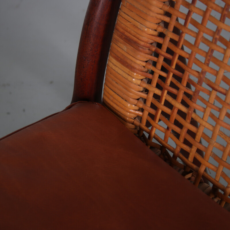 Vintage teak wood armchair by Erik Andsersen for Palle Pedersen, Denmark 1950