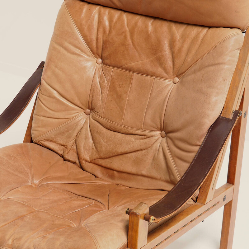 Vintage armchair “Hunter Lounge Chair” by Torbjørn Afdal for Bruksbo, Norway 1962