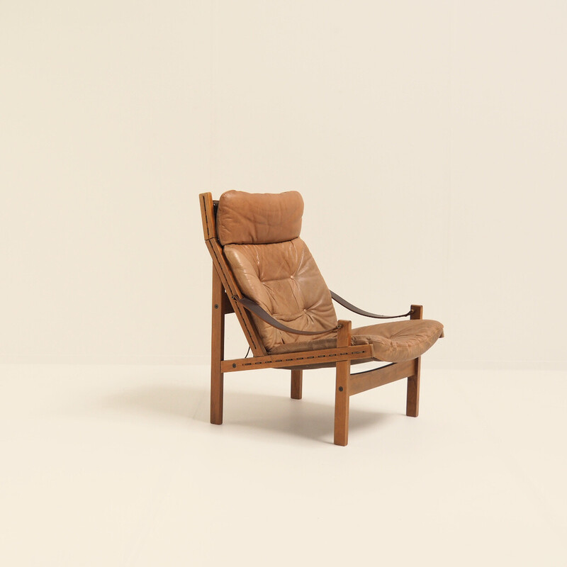 Vintage armchair “Hunter Lounge Chair” by Torbjørn Afdal for Bruksbo, Norway 1962