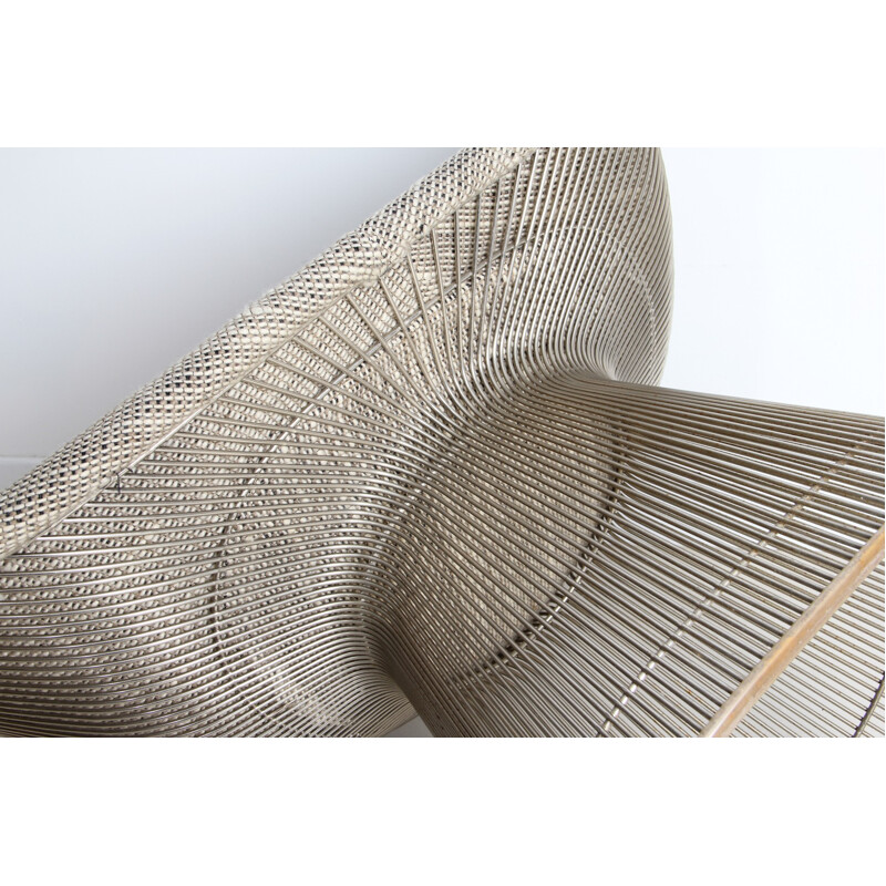 Armchair in steel wires, Warren PLATNER - 1960s