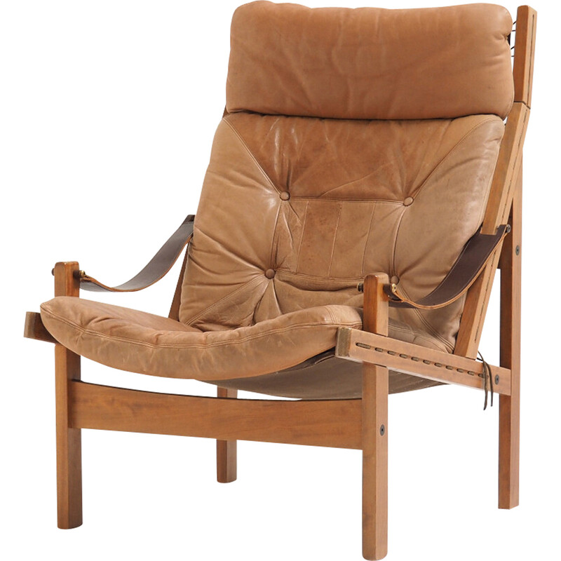 Fauteuil vintage "Hunter Lounge Chair" par Torbjørn Afdal pour Bruksbo, Norvège 1962