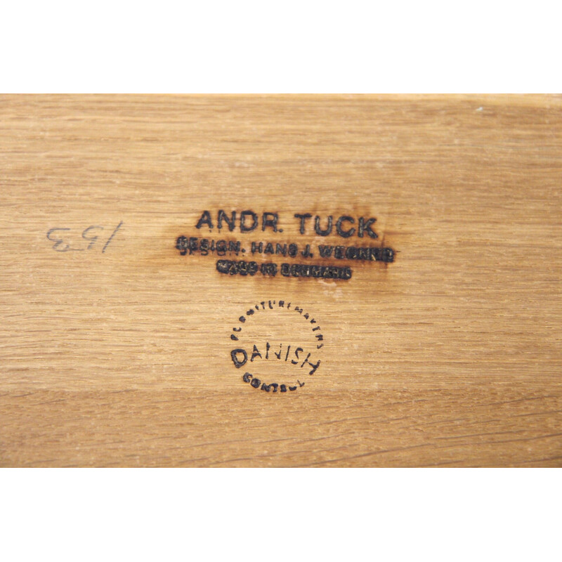 Vintage oak trolley by Hans J Wegner for Andreas Tuck, Denmark 1950