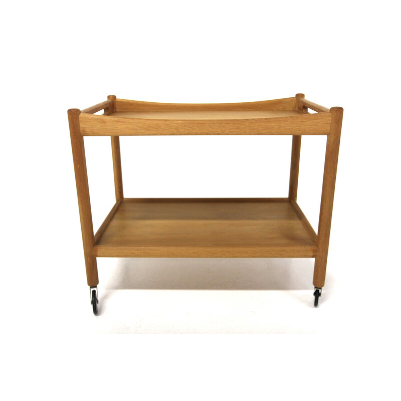 Vintage oak trolley by Hans J Wegner for Andreas Tuck, Denmark 1950