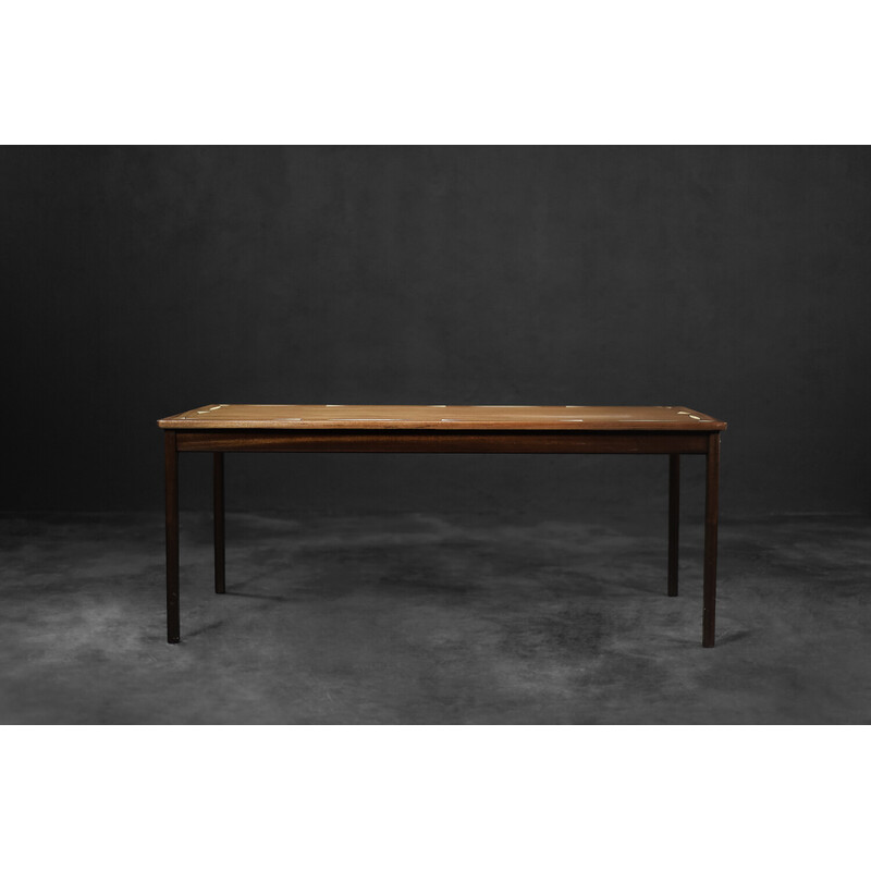 Vintage mahogany coffee table by Ole Wanscher for Poul Jeppesens Møbelfabrik, Denmark 1960