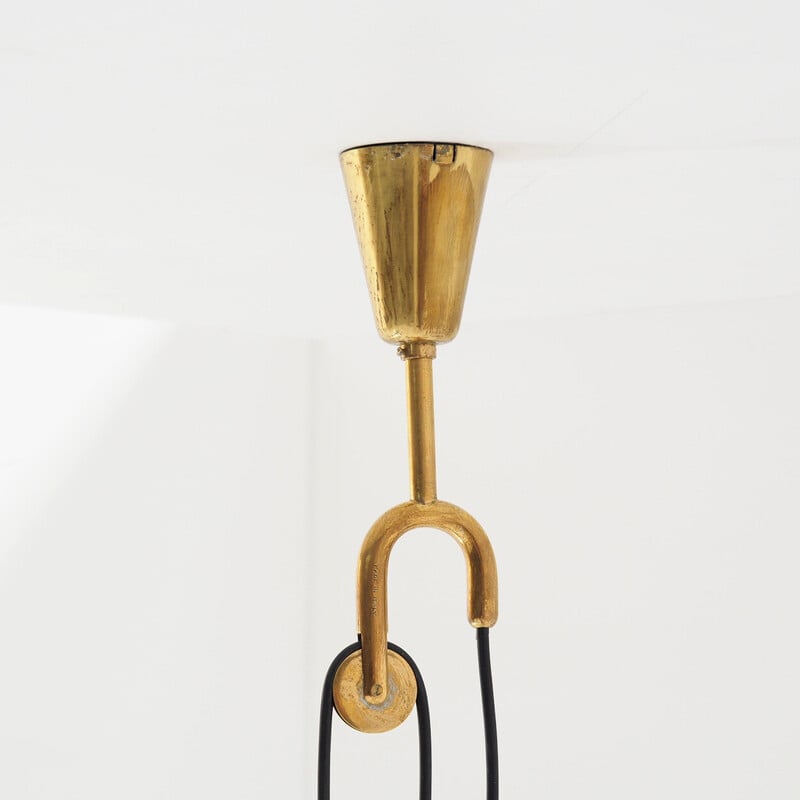 Vintage pendant light model 12126 by Angelo Lelli for Arredoluce, Italy 1947