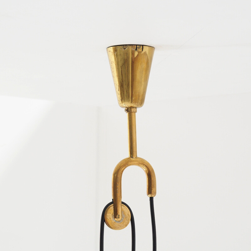 Vintage pendant light model 12126 by Angelo Lelli for Arredoluce, Italy 1947