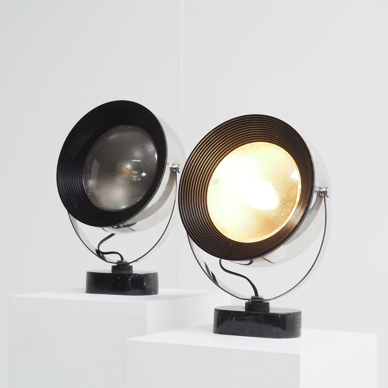 Pair of vintage lamps by Gae Aulenti and Livio Castiglioni for Stilnovo, Italy 1972