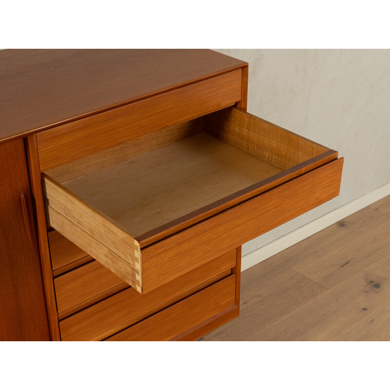 Vintage teak veneer sideboard by Henry Rosengren-Hansen for Møbelindustri, Denmark 1960