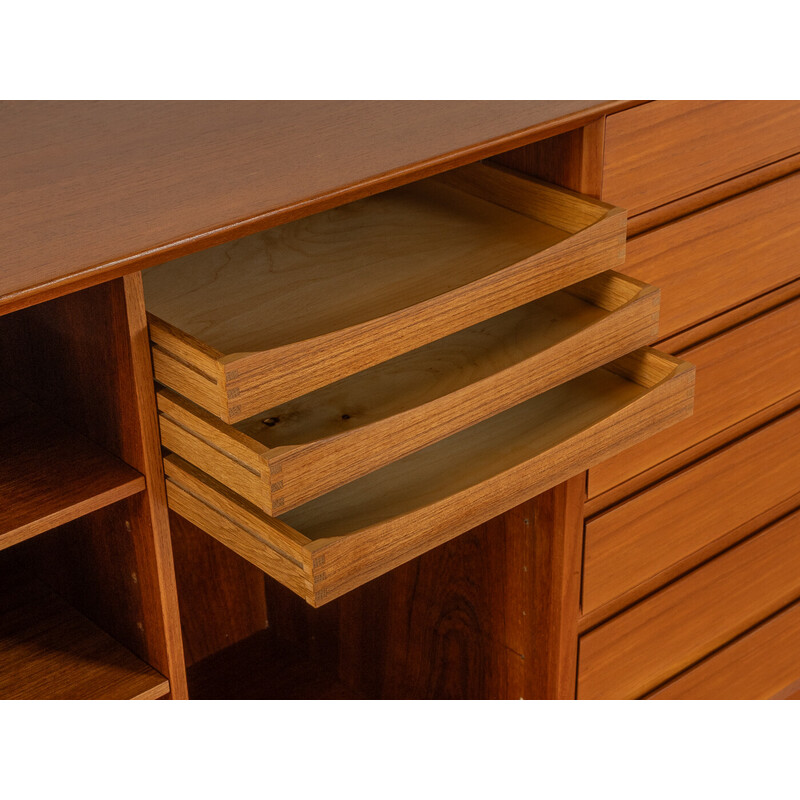 Vintage teak veneer sideboard by Henry Rosengren-Hansen for Møbelindustri, Denmark 1960