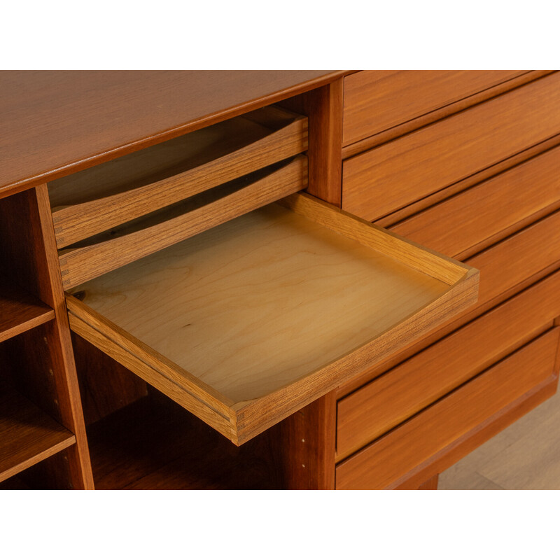 Vintage teak veneer sideboard by Henry Rosengren-Hansen for Møbelindustri, Denmark 1960