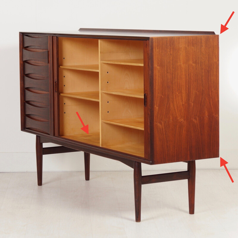 Rosewood sideboard by Arne Vodder for Sibast - 1960s