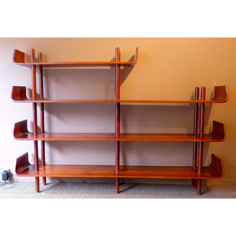 Plywood bookshelf, LUTJENS - 1940s