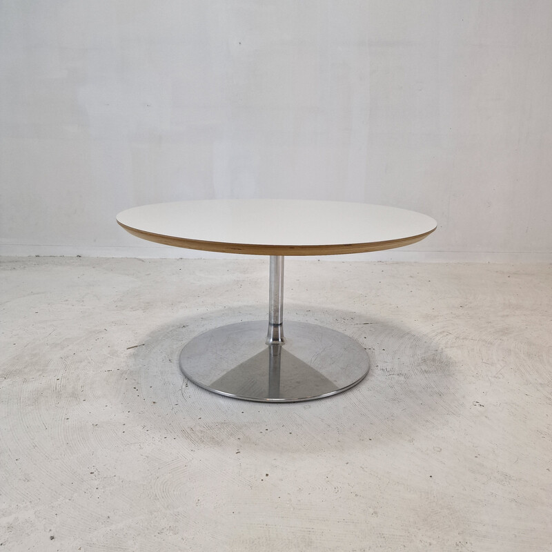 Table basse vintage "Circle" en bois et métal par Pierre Paulin pour Artifort, 1960