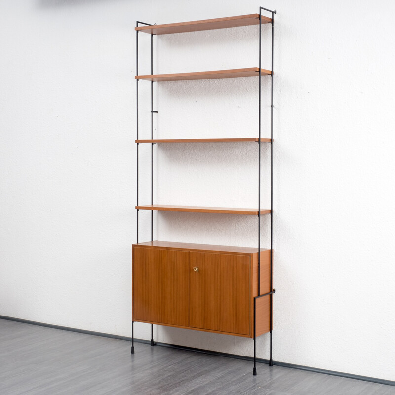 Walnut shelving system Omnia by Hilker - 1960s