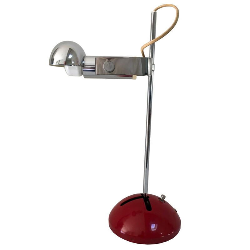  T 395 table lamp in chromed metal by Robert Sonneman - 1970s