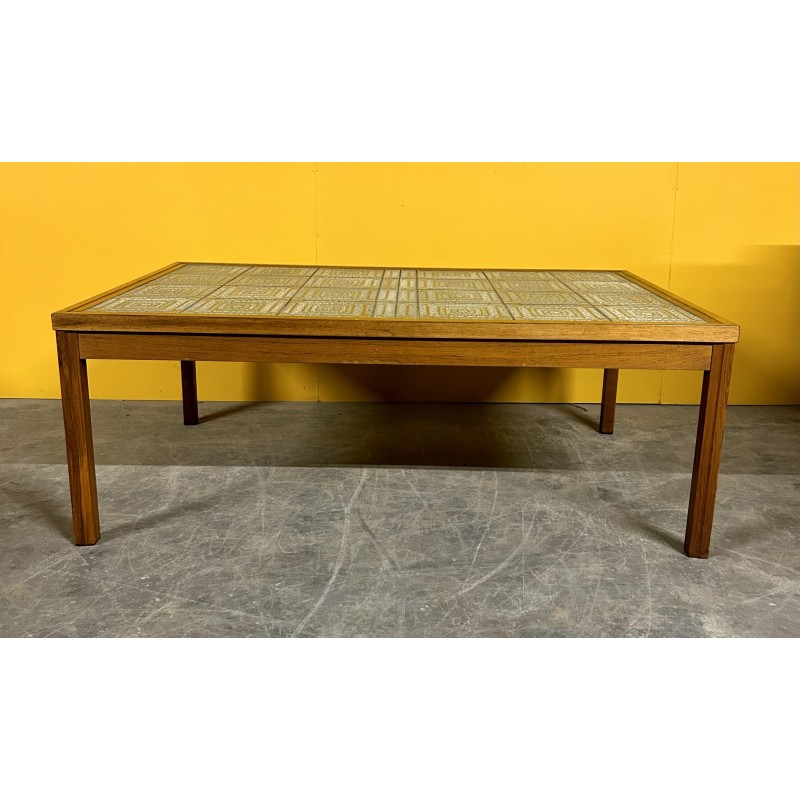 Vintage rosewood coffee table with tiles, Denmark 1960