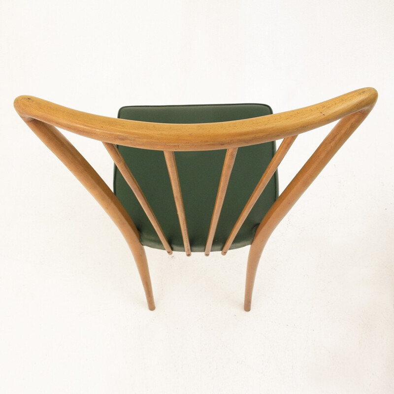 Ensemble de 4 chaises italiennes vintage - 1950