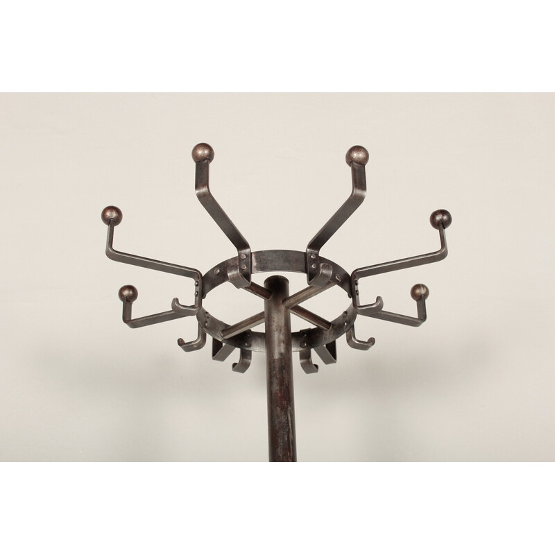 Vintage coat rack in steel tube and iron, Germany 1930