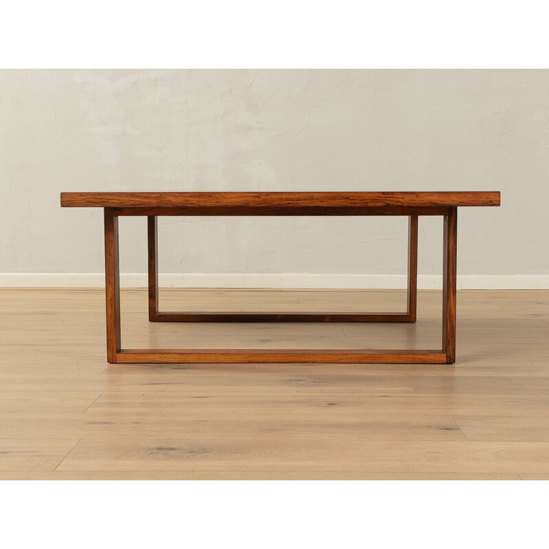 Table basse vintage en bois massif par Poul Cadovius pour France et Søn, Danemark 1960