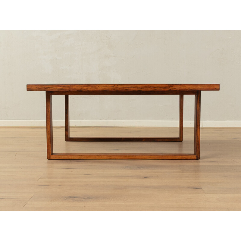 Vintage solid wood coffee table by Poul Cadovius for France and Søn, Denmark 1960