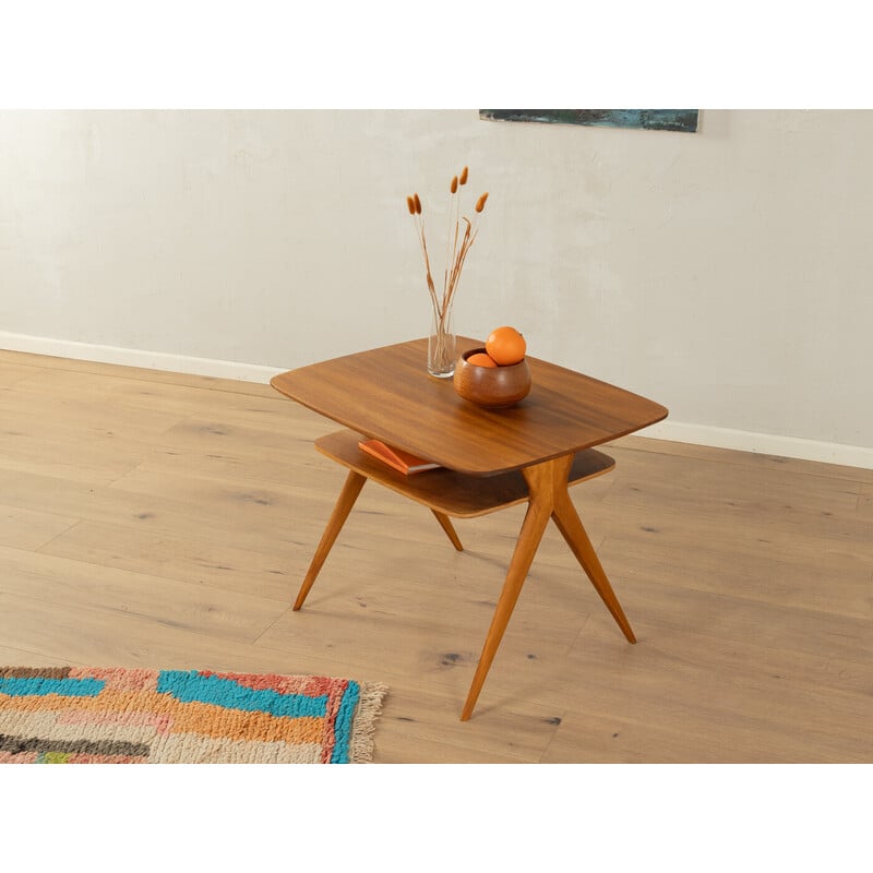 Vintage walnut veneer coffee table, Denmark 1960