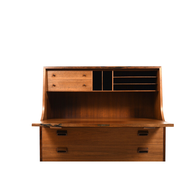 Vintage fine walnut desk by Børge Mogensen for Søborg, Denmark 1960