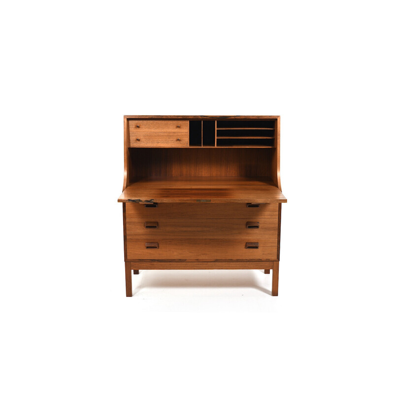 Vintage fine walnut desk by Børge Mogensen for Søborg, Denmark 1960