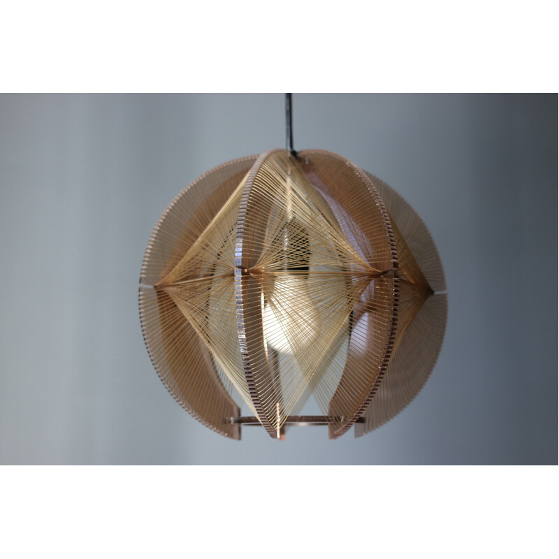 Vintage suspension lamp by Paul Secon for Sompex, 1970