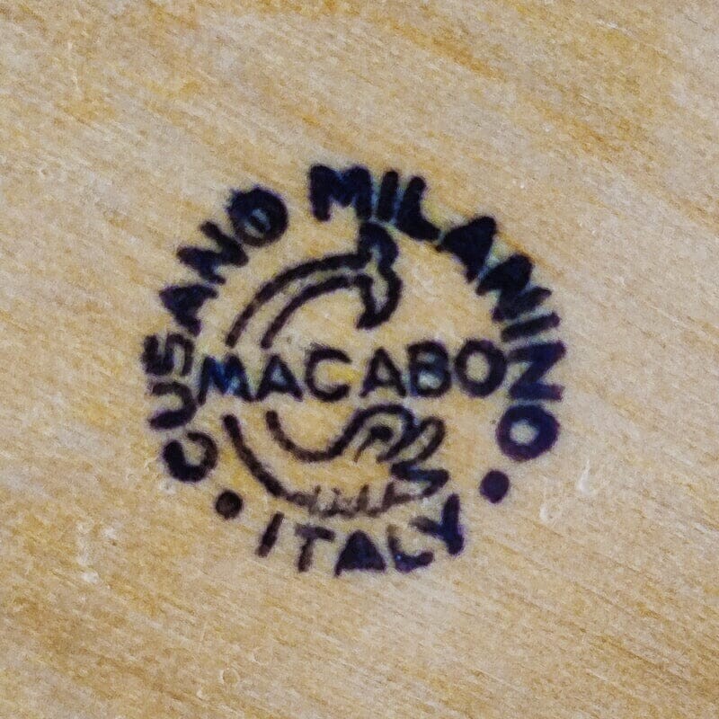 Tabuleiro de bambu vintage de Aldo Tura para Macabo, Itália 1960