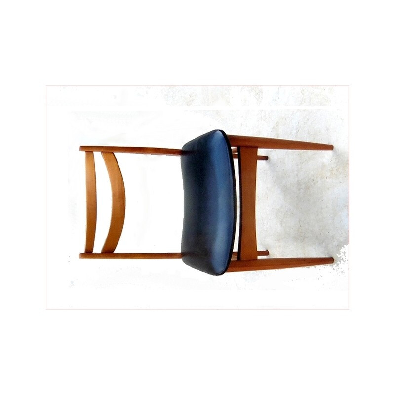 Lot de 12 chaises vintage design scandinave - 1950