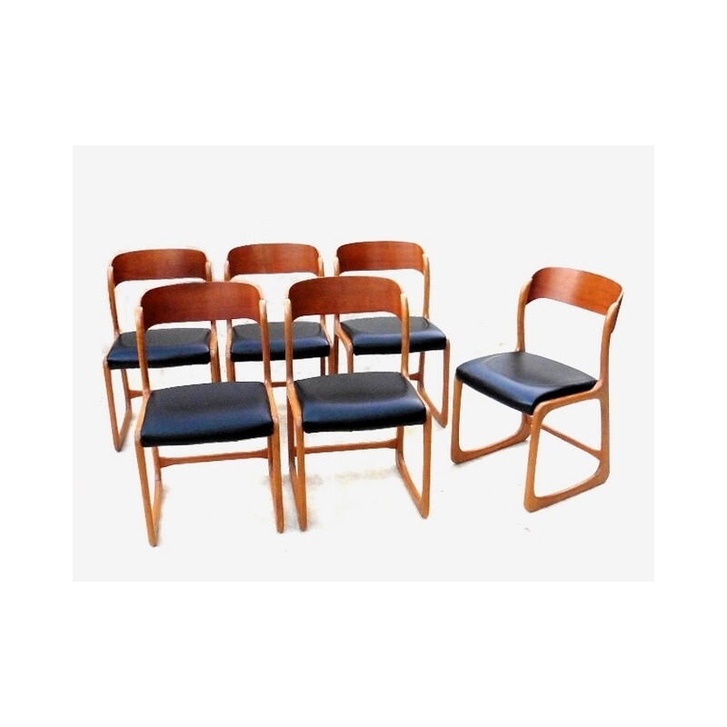 Baumann vintage sleds chairs - 1960s