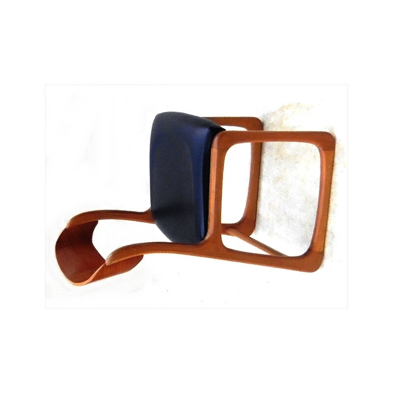 Suite de 6 chaises traînau vintage Baumann - 1960