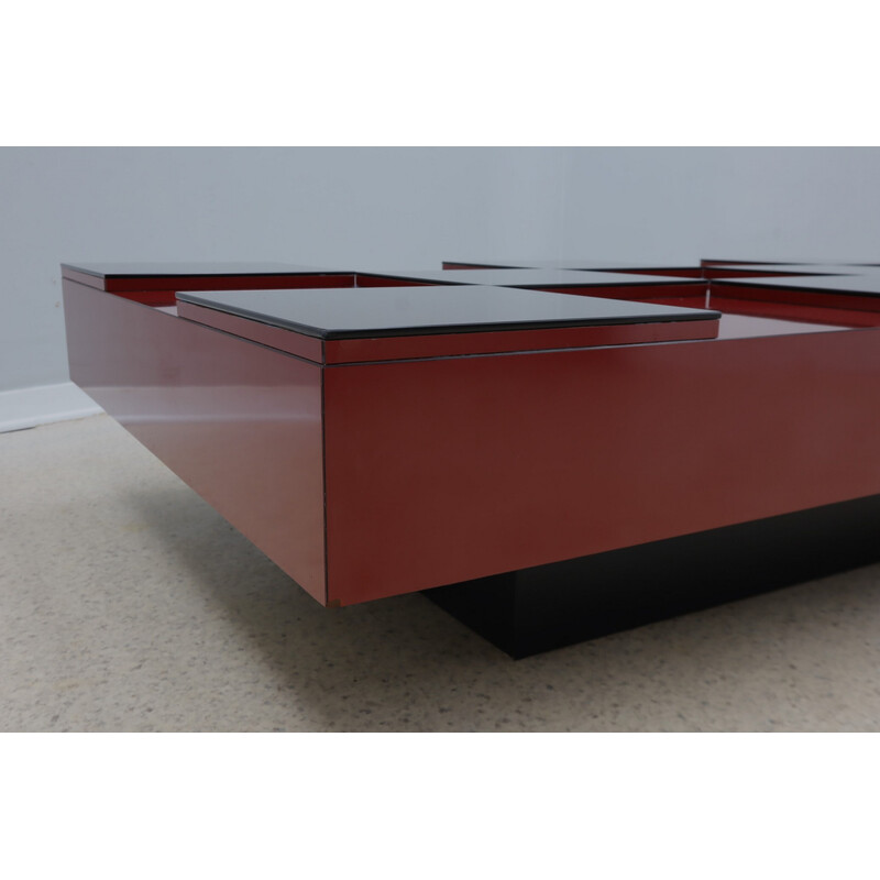 Table basse vintage par Roberto Monsani pour Acerbis, 1970