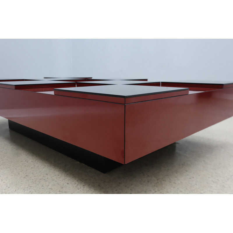 Table basse vintage par Roberto Monsani pour Acerbis, 1970