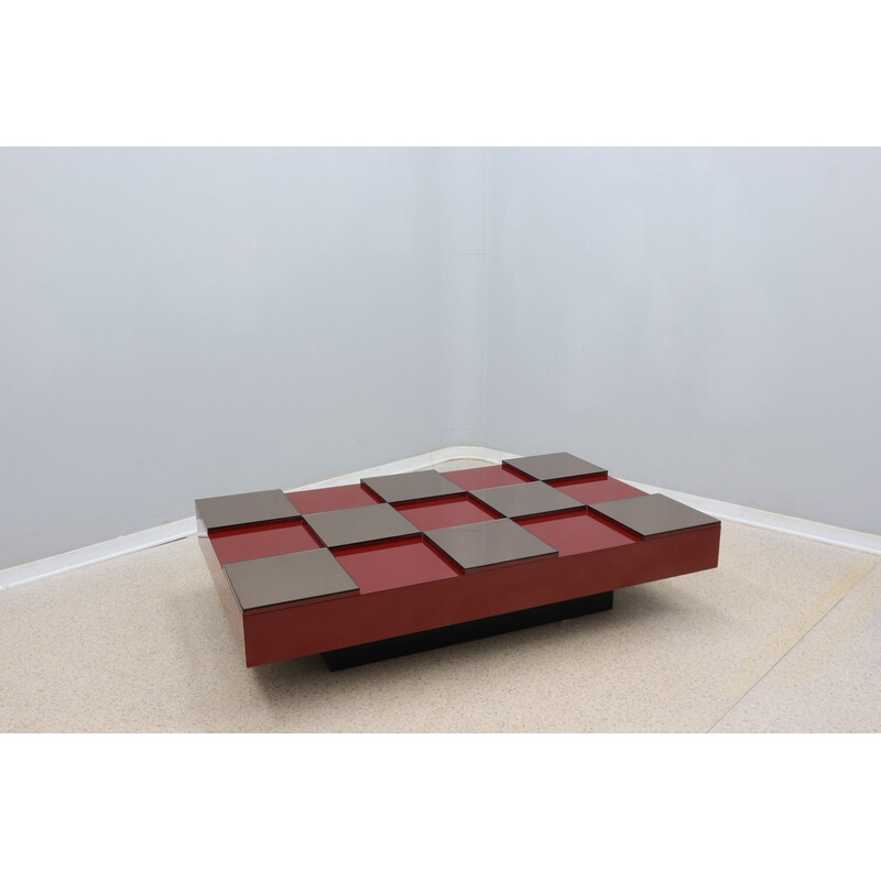 Vintage coffee table by Roberto Monsani for Acerbis, 1970
