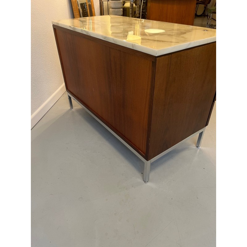 Vintage rosewood and marble sideboard by Florence Knoll for Knoll International, 1960