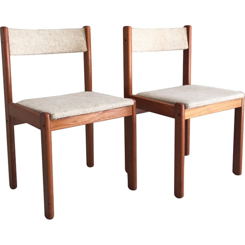 Vintage danish teak dining chairs - 1970s