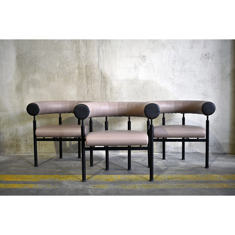 Set of 3 vintage Cobra EJ900 armchairs by Erik Jørgensen for Erik Jørgensen Møbelfabrik, 1980