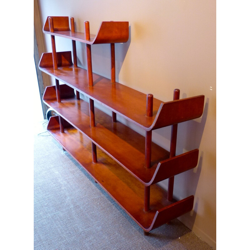 Plywood bookshelf, LUTJENS - 1940s