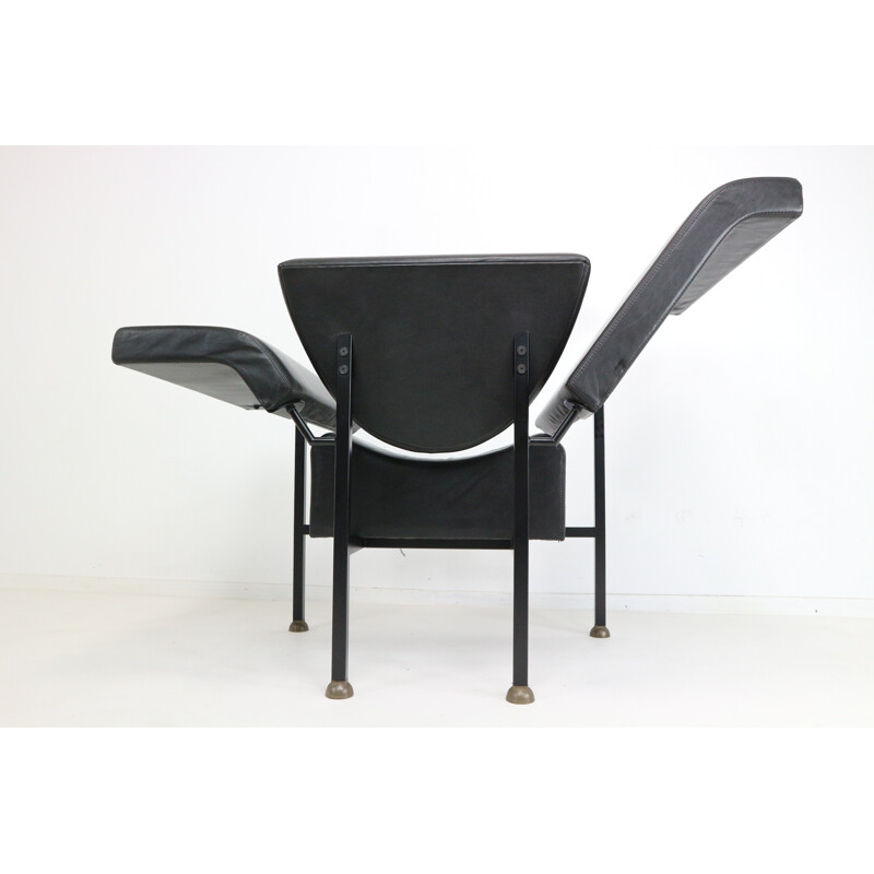 Rob Eckhardt Greetings from Holland leather armchair- 1980s